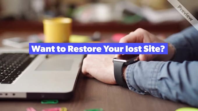 restore your website from wayback machine and make it live
