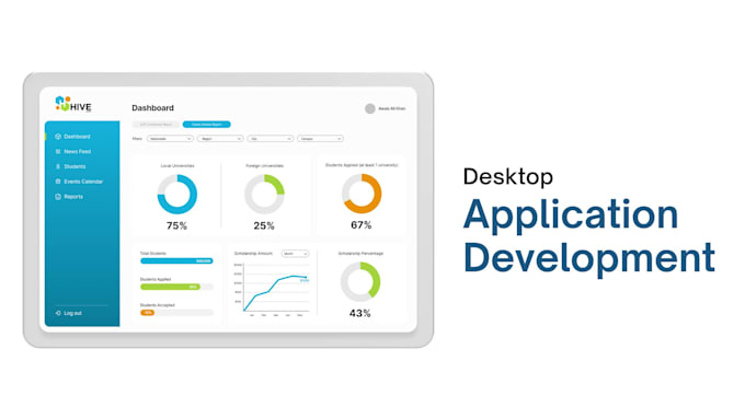 build custom desktop application in python