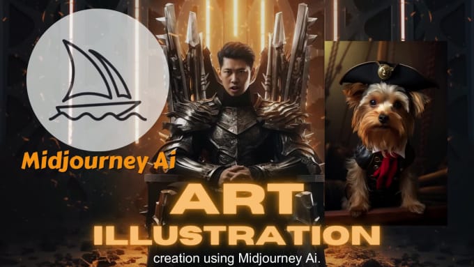 I will create art or illustration with midjourney ai