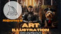 create art or illustration with midjourney ai