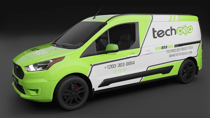 design professional car wrap, van wrap and vehicle wrap
