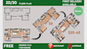 create realistic 3d floor plan from 2d drawing