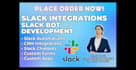 create slack integration api or slack bot custom slash commands