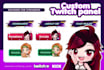 custom kong vector twitch panels buttons and profile pic for your stream