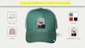create a custom cap, hat mockup and tech pack