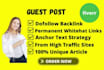 do high da guest post dofollow backlinks guest posting service on da 90 website