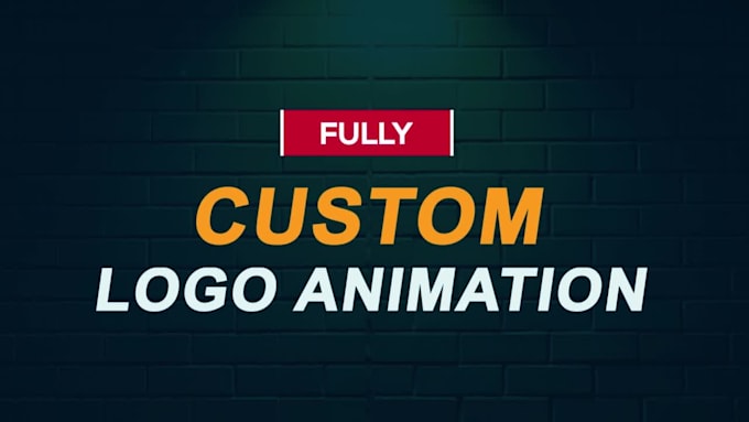 create a 2d custom logo animation