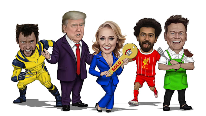 draw a caricature, cartoon caricatures