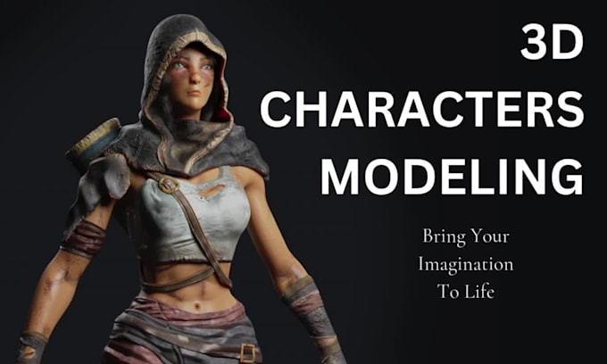 create 3d character modeling for games or animations