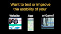 record a UX test and review of your website or app
