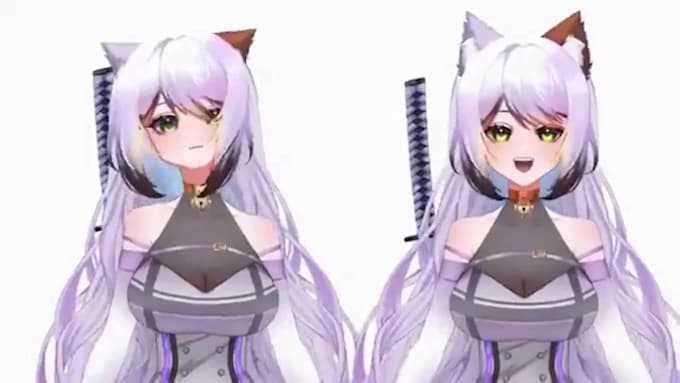 custom female vtuber commission male vtuber model  live2d vtuber rigging