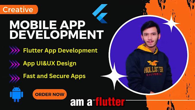develop a flutter app with firebase and rest API integration