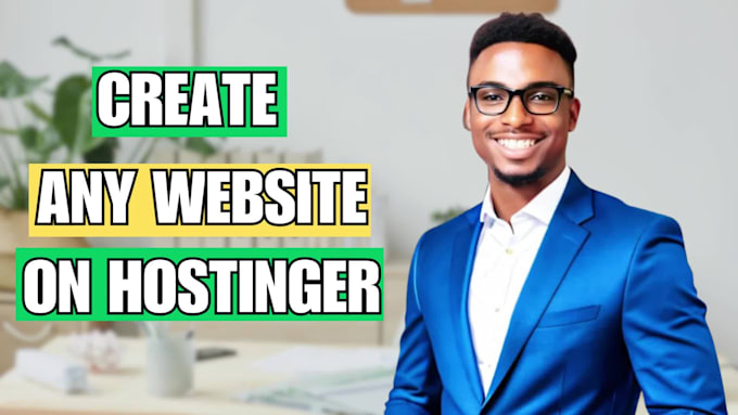 design wordpress website on hostinger godaddy bluehost ionos wix siteground duda