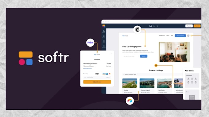 design softr website airtable automation client portal database design zapier