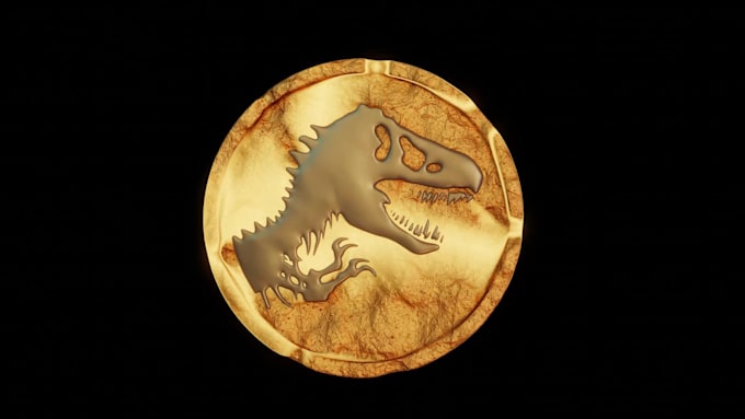 create a 3d crypto coin with your logo for nft art