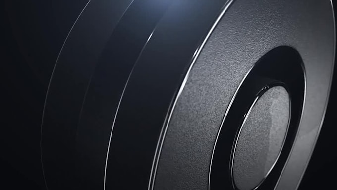 make you black and plastic logo animation
