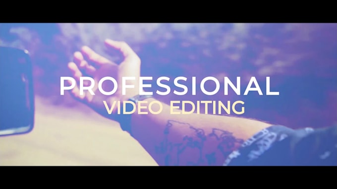 do cinematic video editing