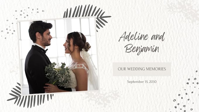 create digital wedding or birthday invitation animations video