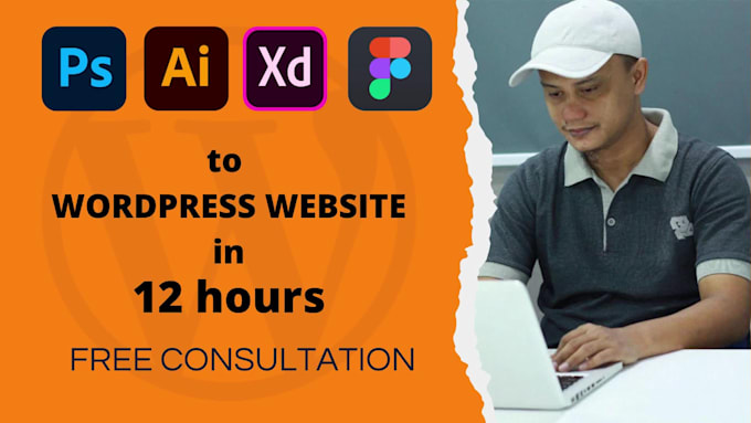 do PSD, ai, xd, to live worpress website with elementor