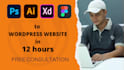 do PSD, ai, xd, to live worpress website with elementor
