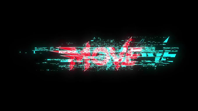 create a glitch intro
