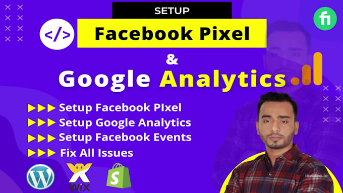 install facebook pixel setup event and google analytics on your website