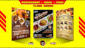 do unique restaurant flyer design or food flyer design