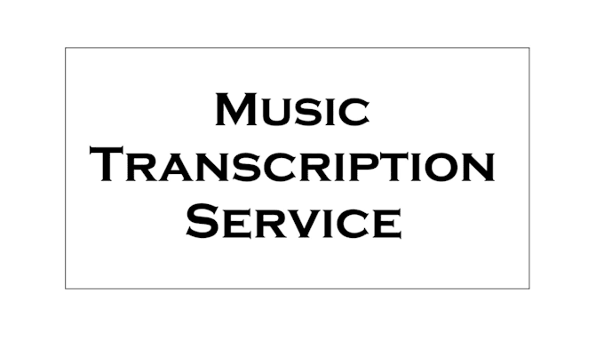 make a professional transcription of any instrument