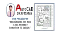 create your architectural 2d floor plan in autodesk autocad