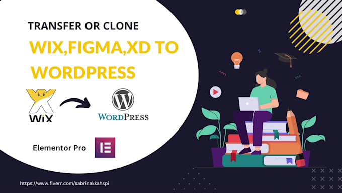transfer clone or convert wix to wordpress website wix to elementor pro
