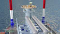 create realistic 3d marine industry shipyard animation