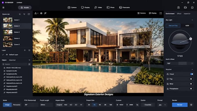 do exterior interior design sketchup revit 3d modelling and realistic 3d renders