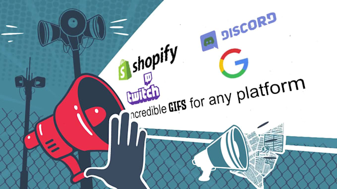create any type GIF animation for website and social media