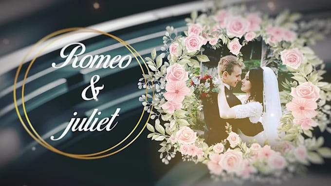 create wedding invitation video and wedding video editing