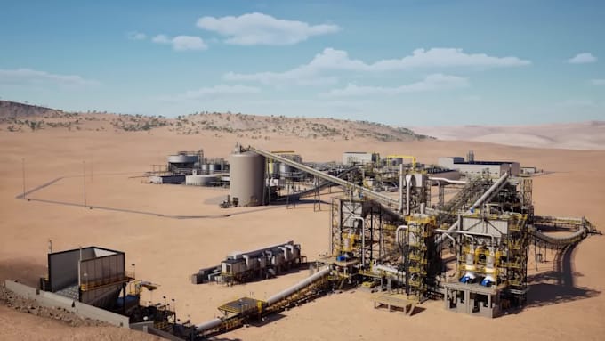 create 3d industrial process animation plant walkthrough engineering video