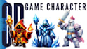create 3d game assets, characters, and low poly models for video games