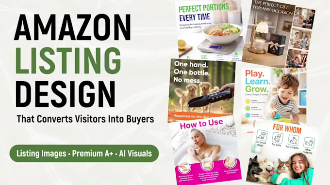design amazon listing images, infographics and lifestyle images
