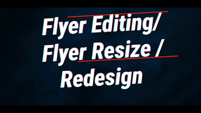 redesign or edit,update flyer, brochure, poster within hours