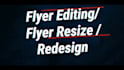 redesign or edit,update flyer, brochure, poster within hours
