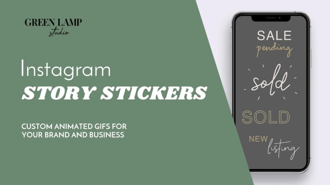 Create animated instagram sticker gifs for your business by Greenlampst