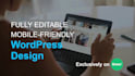create a beautiful wordpress website for your business