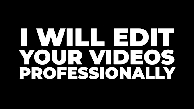 do professional video editing and post production