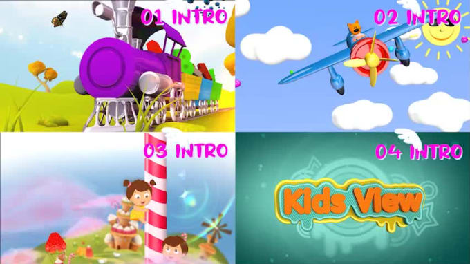 Make Unique Kids Youtube Intro Video Best Logo Animation By Nurhossen Cgi Fiverr