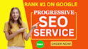 provide a comprehensive full monthly SEO package for google ranking