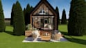 design your tiny house, cabana,  rural house and 3d rendering