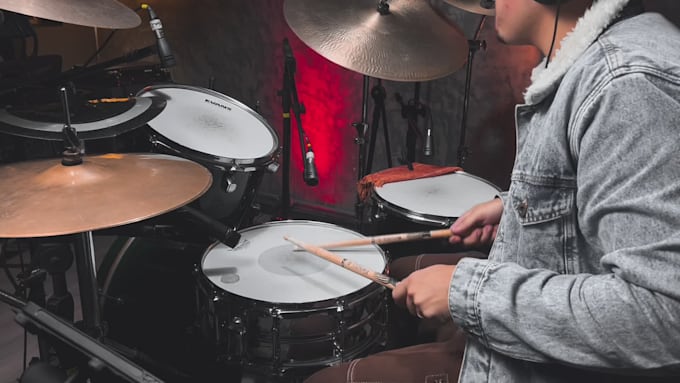 record professional drums for pop rock gospel, country folk