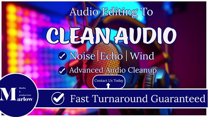 do professional audio repair and noise reduction