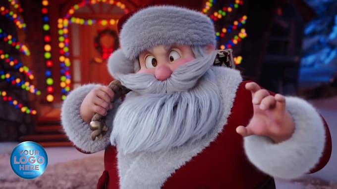 customize christmas or new year greeting video