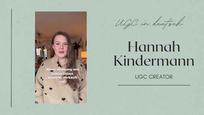 create professional authentic ugc videos in german, deutsch