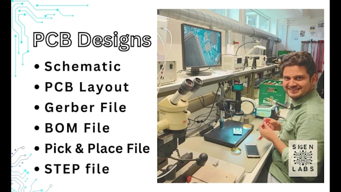 do advance circuit designing, pcb layout and 3d printed enclosure